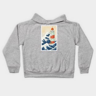 Big Wave vs. tower Kids Hoodie